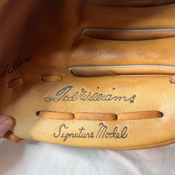 Ted Williams’s Signature Model Glove by Sears Roebucks Co Handcrafted - Picture 3 of 6